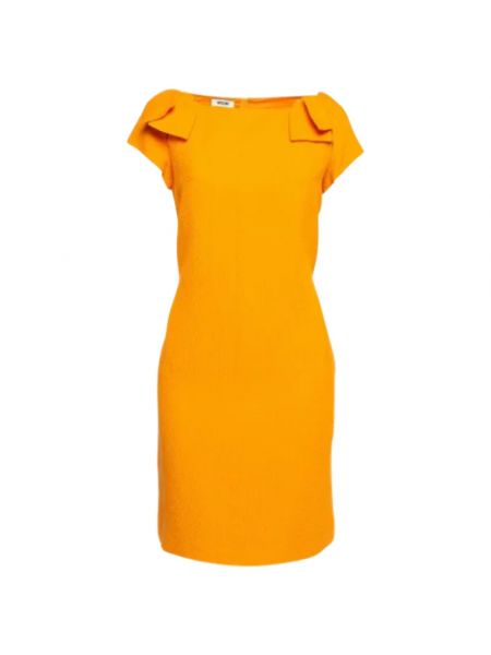 Sukienka bawełniana Moschino Pre-owned pomarańczowa