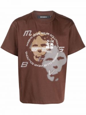 Camiseta con estampado Misbhv marrón