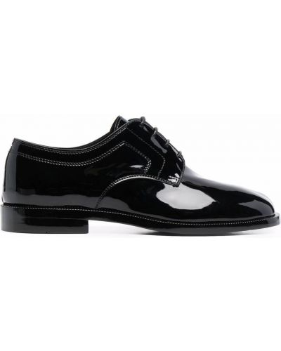 Ниски обувки с връзки с дантела Maison Margiela черно