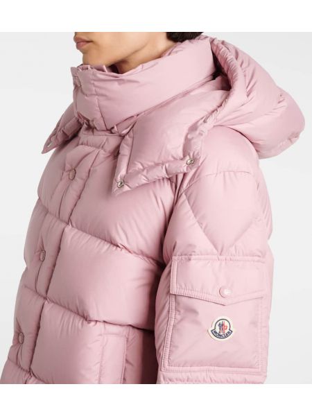 Uzun ceket Moncler pembe