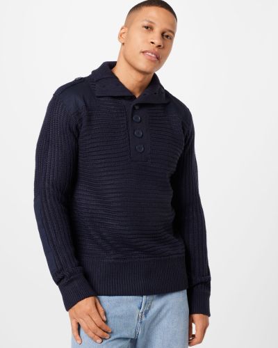 Džemperis ar augstu apkakli Brandit zils