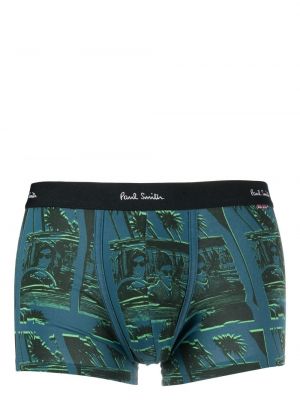 Trykt boksershorts Paul Smith blå