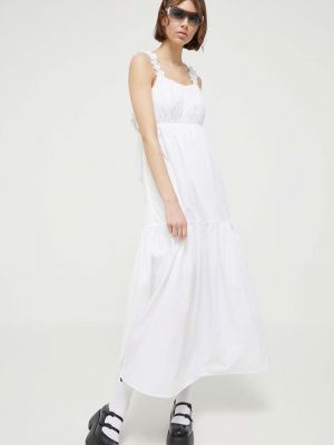 Sukienka długa Abercrombie & Fitch biała