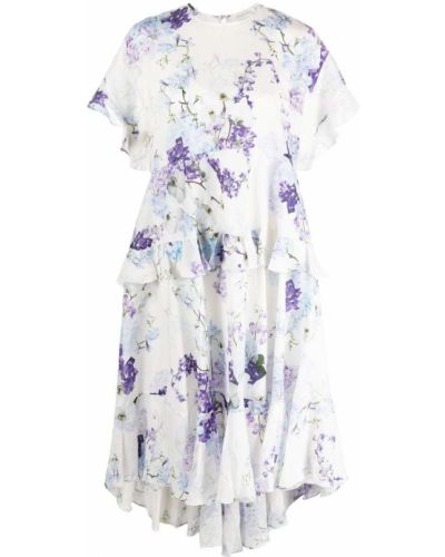 Trykt floral dress Zimmermann hvit