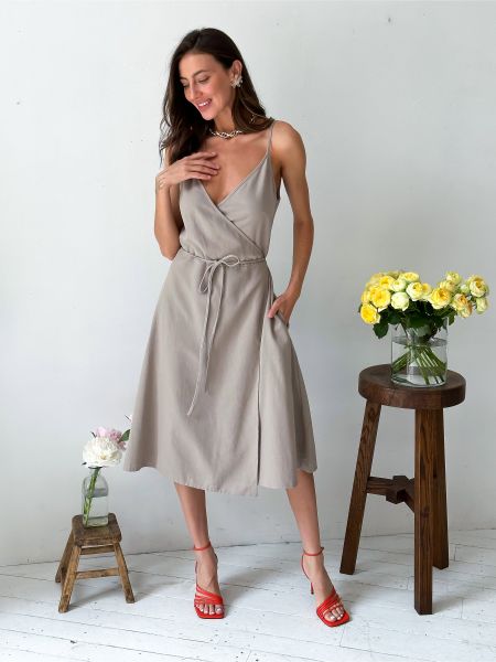 Бавовняна сукня міді Прованс сіра