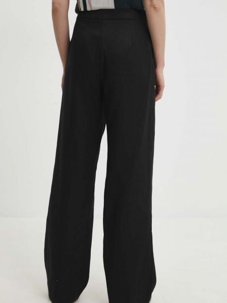 Pantaloni cu talie înaltă de in Answear Lab negru