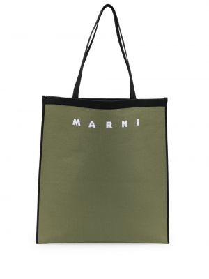 Шопинг чанта Marni зелено