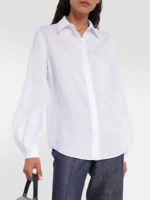 Ленена риза Gabriela Hearst бяло