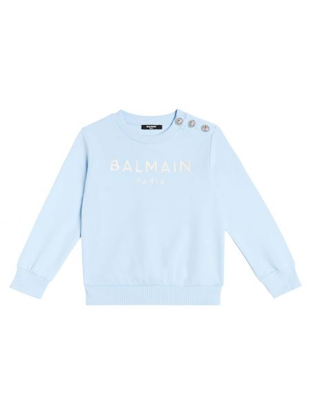 Jersey puuvilla huppari tytöille Balmain Kids sininen