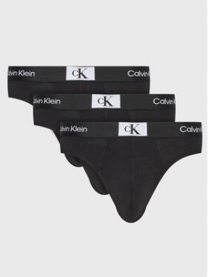 Bavlnené slipy Calvin Klein Underwear - čierna