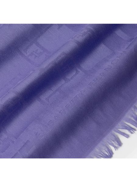 Bufanda de tejido jacquard Elisabetta Franchi violeta