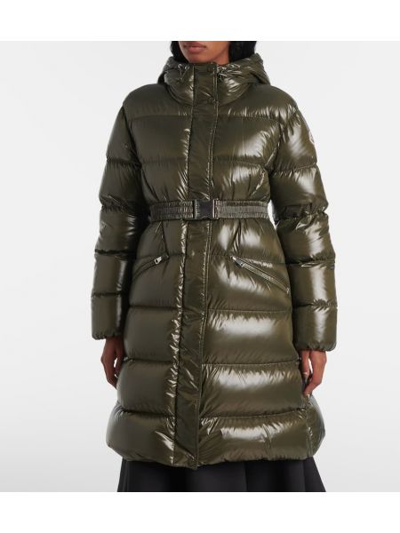 Aşağı uzun ceket Moncler yeşil