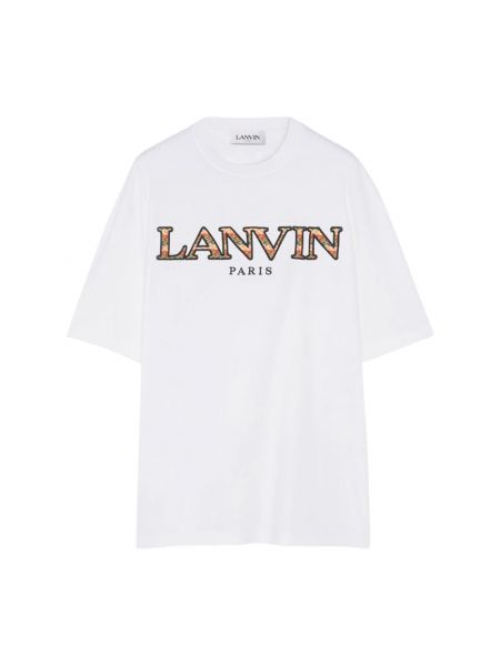 Jersey t-shirt aus baumwoll Lanvin weiß