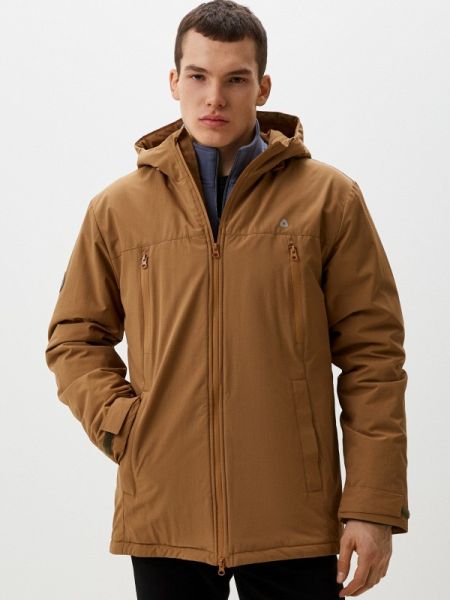 Утепленная демисезонная куртка Cosmotex коричневая