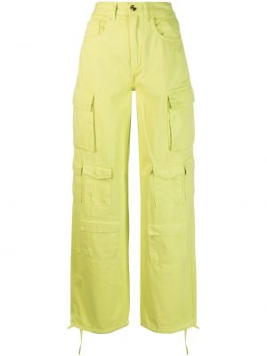 Памучни карго панталони Liu Jo зелено
