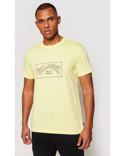 T-Shirt Arch W1SS07 BIP1 Żółty Regular Fit Billabong