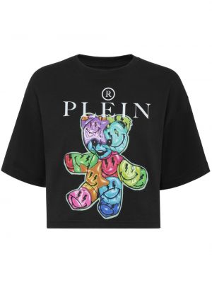 T-shirt mit rundem ausschnitt Philipp Plein schwarz