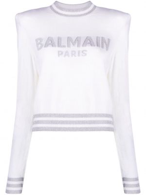 Lang genser Balmain hvit