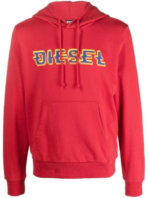 Raštuotas džemperis su gobtuvu Diesel