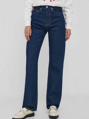 Proste jeansy z wysoką talią Calvin Klein Jeans