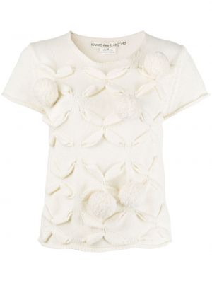 Megztas marškinėliai Comme Des Garçons Pre-owned balta