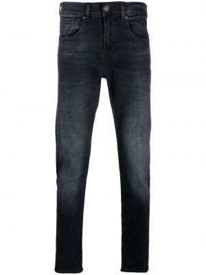 Straight leg jeans con stampa 7 For All Mankind blu