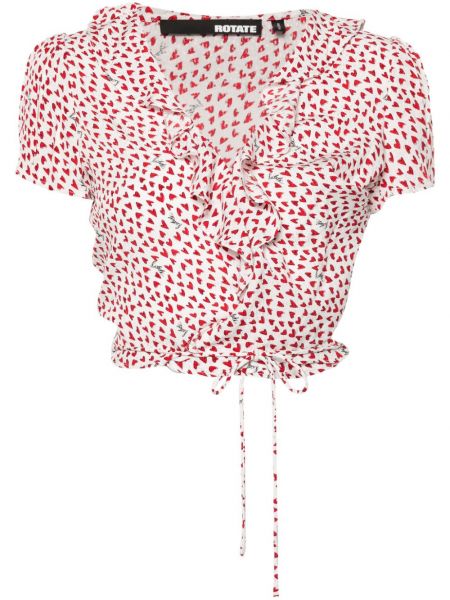 Herzmuster bluse mit print Rotate