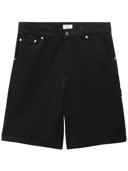 Shorts en jean en coton Filippa K noir