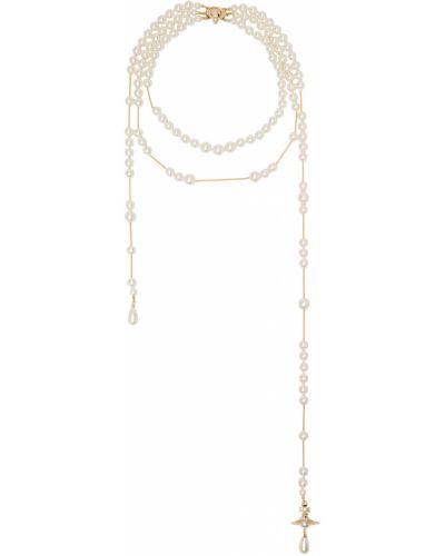 Ожерелье с жемчугом Vivienne Westwood, золотое