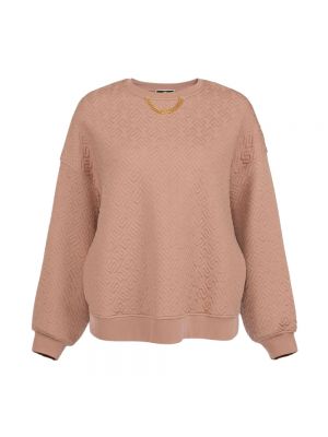 Sweatshirt mit print Elisabetta Franchi pink