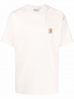 Bombažna majica Carhartt Wip bela