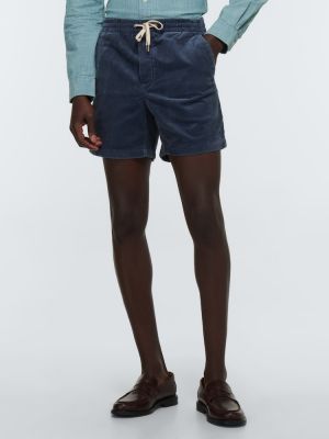 Menčestrové šortky Polo Ralph Lauren modrá