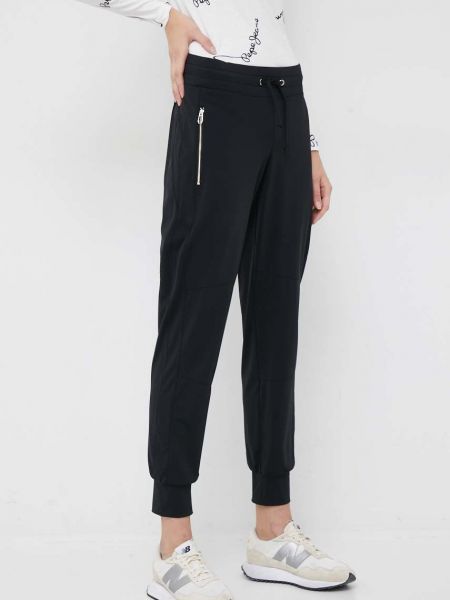 Joop! pantaloni femei, culoarea negru, drept, high waist