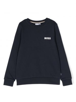Mikina Boss Kidswear - modrá