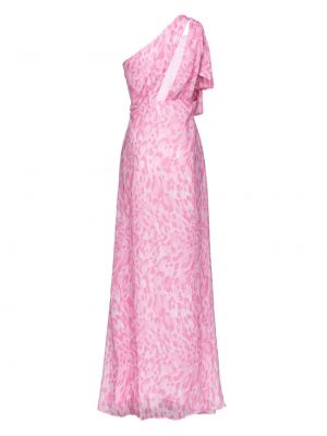 Koktejlové šaty s potiskem Pinko růžové
