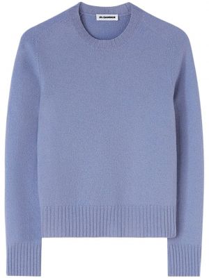Volneni pulover Jil Sander modra