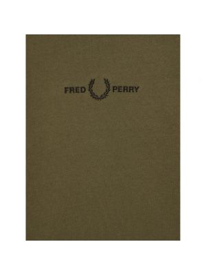 Haftowana bluza Fred Perry zielona