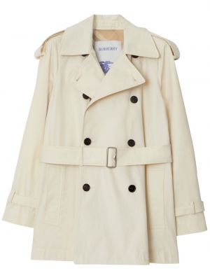 Късо палто Burberry бяло