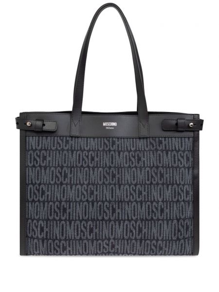 Jacquard shopping bag Moschino blå