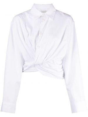 Βαμβακερό πουκάμισο Christopher Esber λευκό