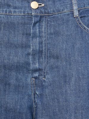 Bavlněné straight fit džíny 's Max Mara modré