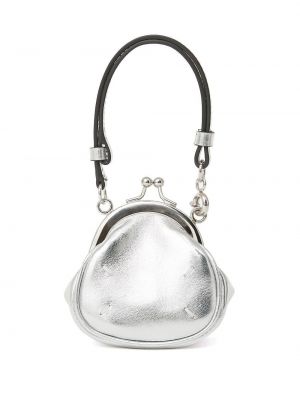 Pisemska torbica Maison Margiela srebrna