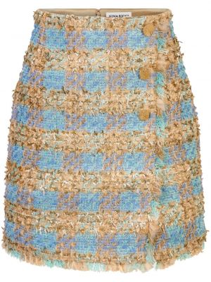 Tvídové kostkované sukně Nina Ricci