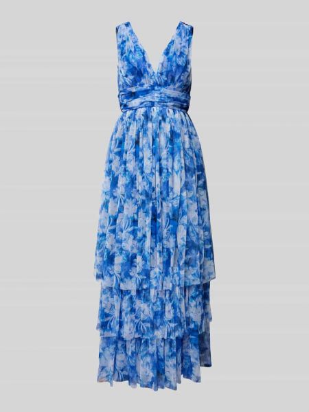 Sukienka na ramiączkach Lace & Beads niebieska
