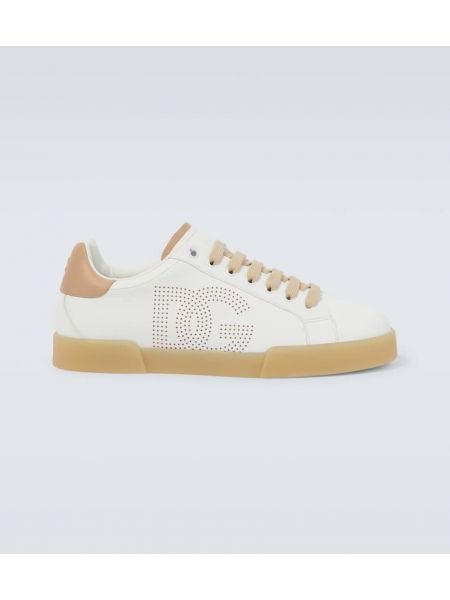 Deri sneaker Dolce&gabbana beyaz