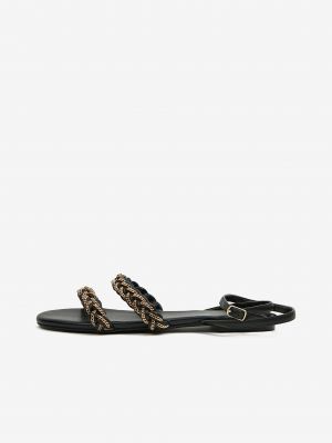Černé sandály Orsay