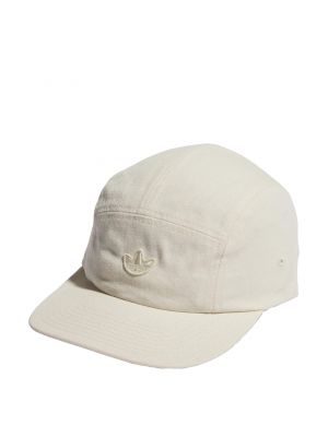 Памучна шапка с козирки Adidas Originals бяло