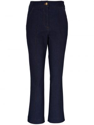 Straight fit džíny s vysokým pasem Veronica Beard modré