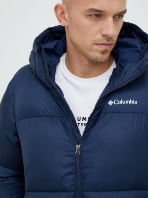 Утепленная куртка с капюшоном Columbia синий