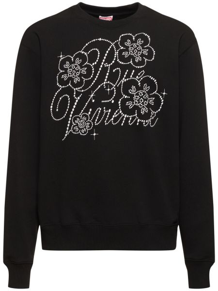 Puuvilla crewneck collegepaita Kenzo Paris musta